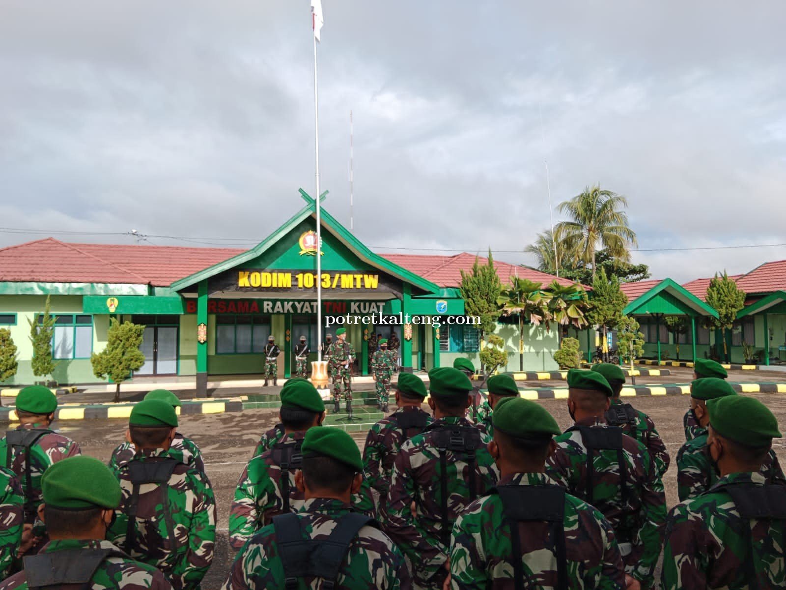 Kodim Muara Teweh Gelar Upacara Bendera 17 Bulan Mei 2022