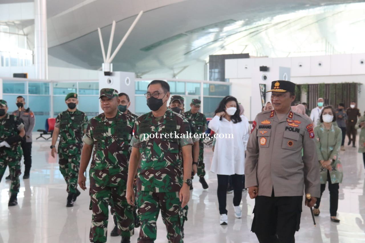 Kapolda Kalteng Sambut Pangdam XII/Tanjung Pura di Bumi Tambun Bungai