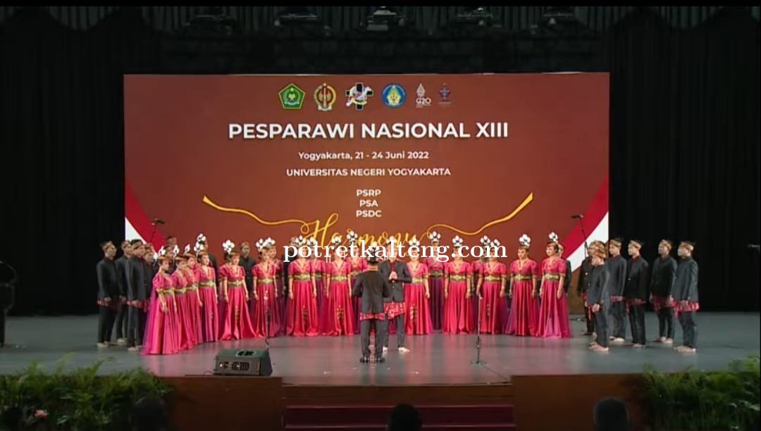 Kontingen Kalteng Tampil Memukau Hadirin di Pesparawi Nasional XIII Yogyakarta