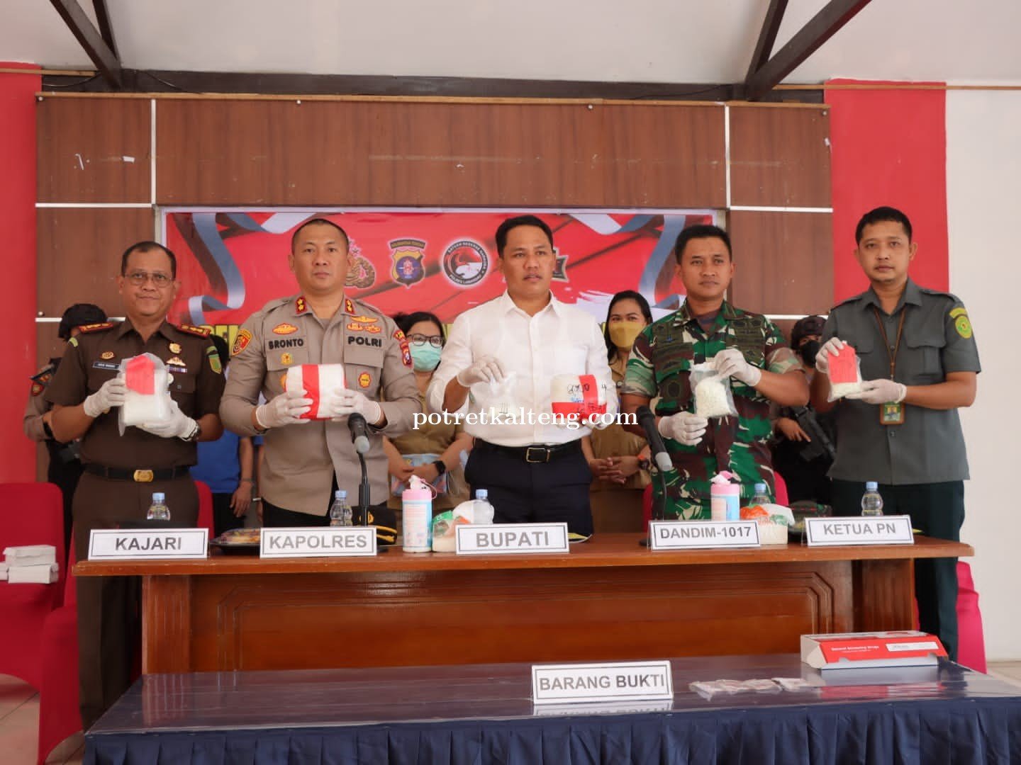 Barang Bukti 3 Kilo Sabu dan 943 Butir Ekstasi Dimusnahkan