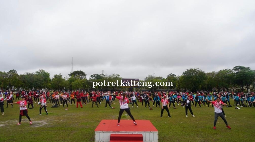 Peringati Hari Olahraga Nasional, ASN Pemprov Kalteng Gelar Lomba Senam