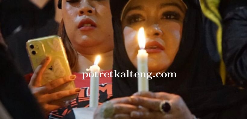 Korban Kanjuruhan Capai Ratusan Orang, Suporter Bola di Kota Palangka Raya Gelar Doa Bersama