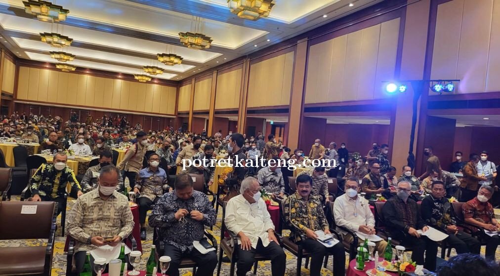 Asisten Ekonomi Pembangunan Provinsi Kalteng  Hadiri Rakernas Kebijakan Satu Peta di Jakarta