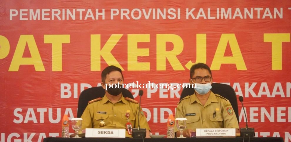 Sahli Gubernur Suhaemi Pimpin Rakernis Bidang Perpustakaan Satuan Pendidikan Menengah se-Kalteng