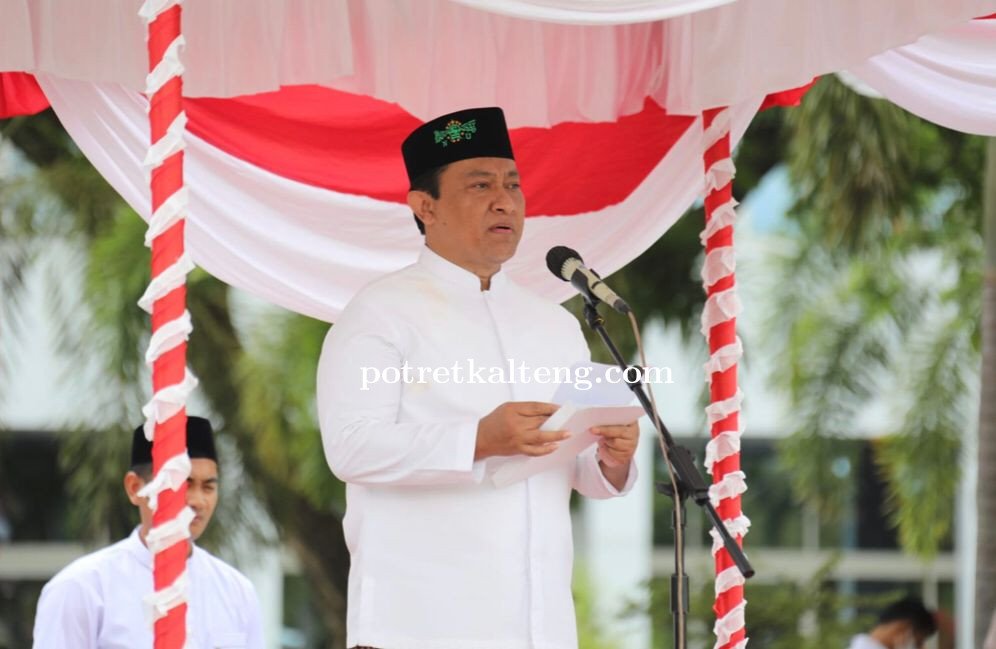 Pemprov Kalteng Gelar Upacara Peringatan Hari Santri Nasional Tahun 2022 di Halaman Kantor Gubernur