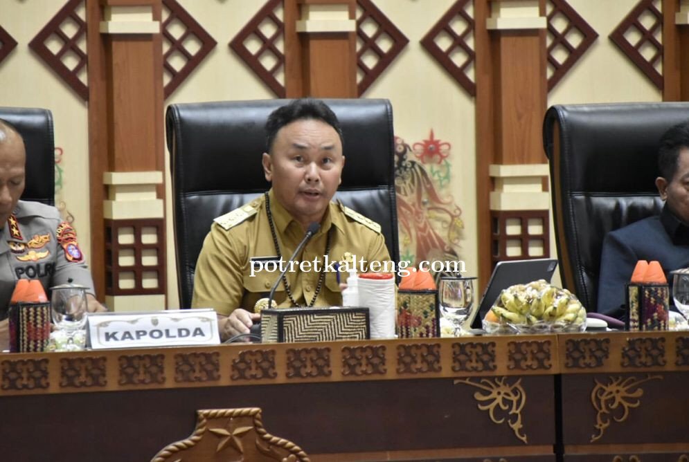 Gubernur Kalteng Sugianto Sabran Pimpin Rapat Kordinasi Penanganan Dampak Banjir di Kalteng