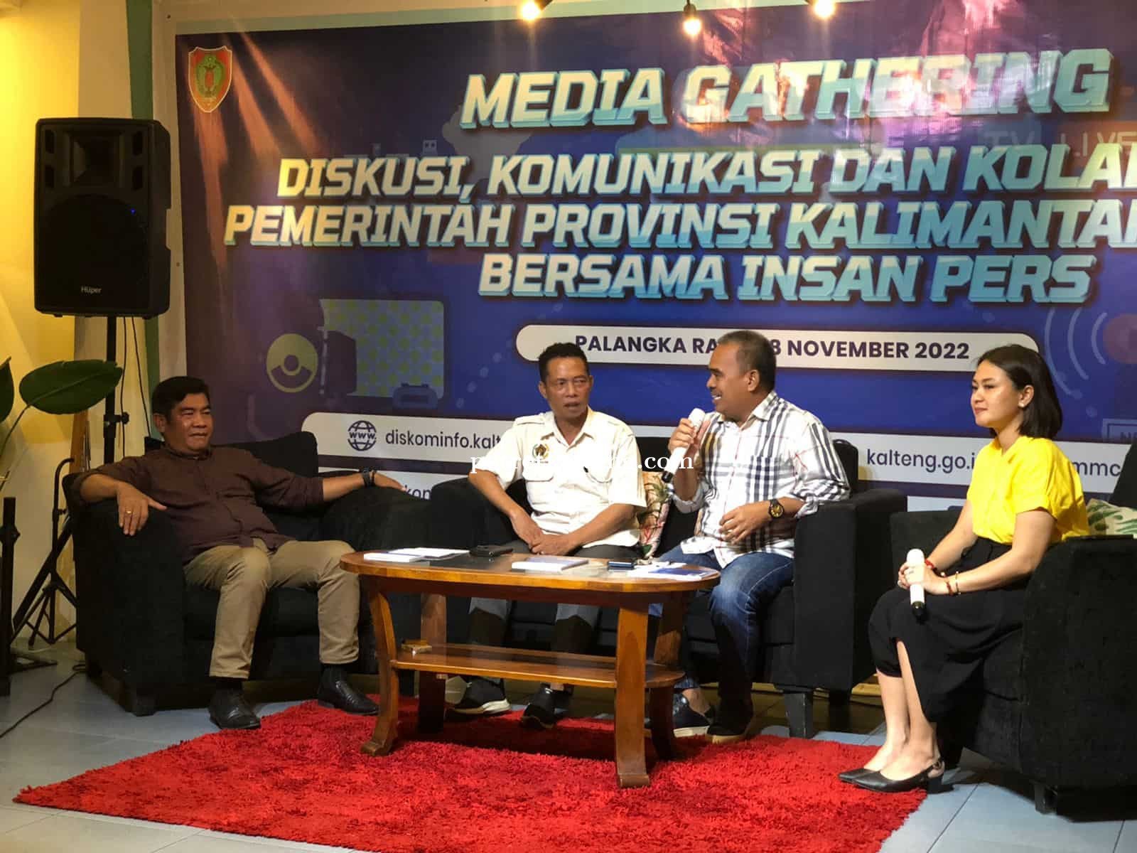 Diskominfosantik Prov. Kalteng Gelar Media Gathering Bersama Insan Pers di Kalteng