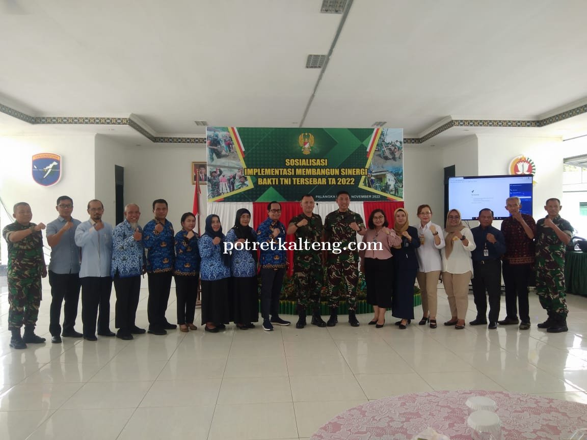 Kodim Palangka Raya Gelar Sosialisasi Implementasi Membangun Sinergi