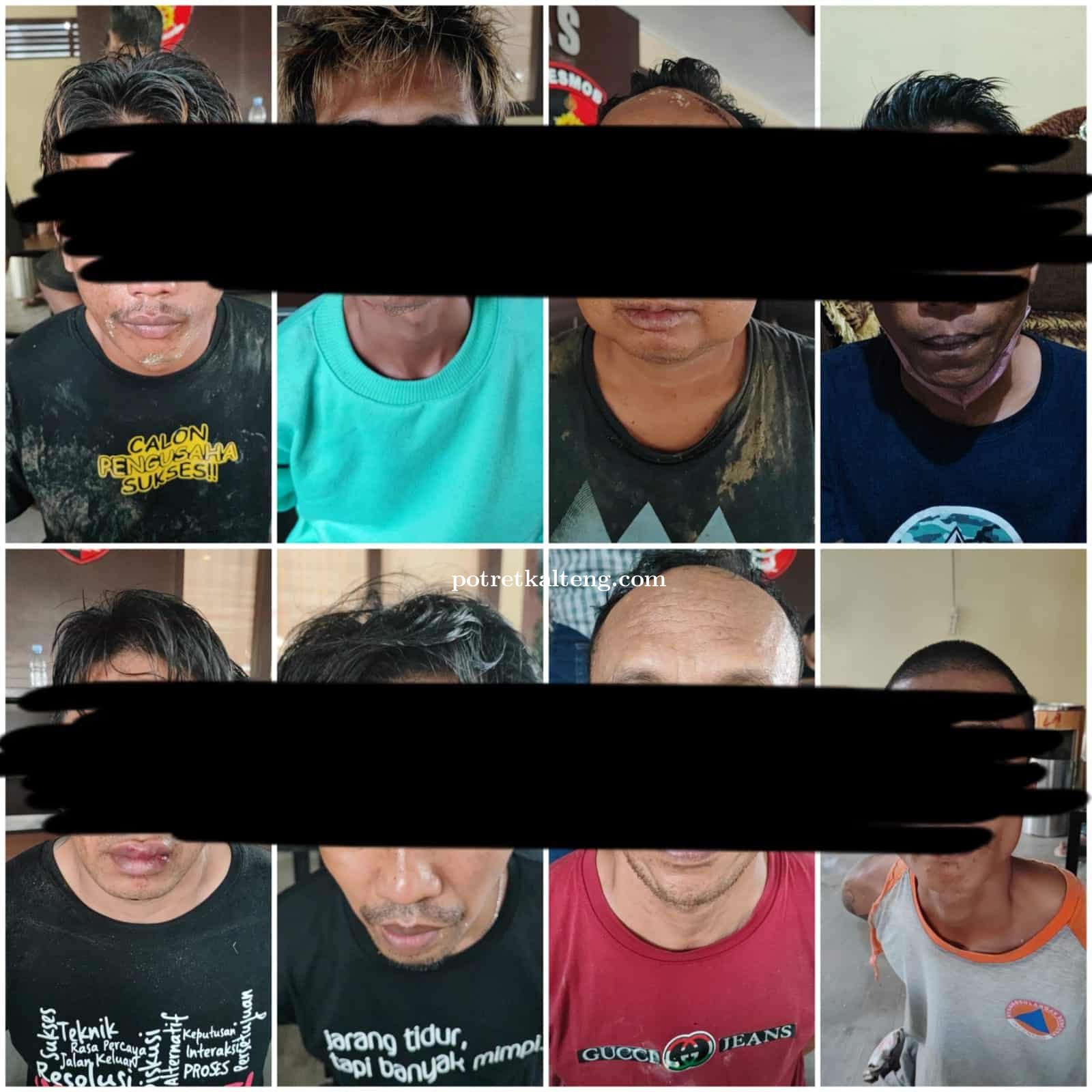 8 Orang Terduga Pelaku Pembunuhan Polisi Berhasil Diringkus Setelah Puntun Di obrak Abrik