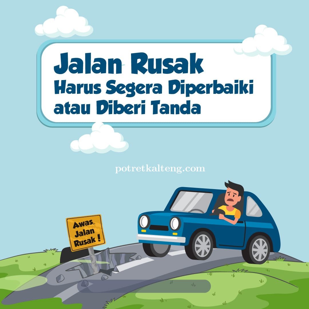 Nyaris Terjadi Celaka, Jamaah Haul Curhat Jalan Katingan Rusak Parah