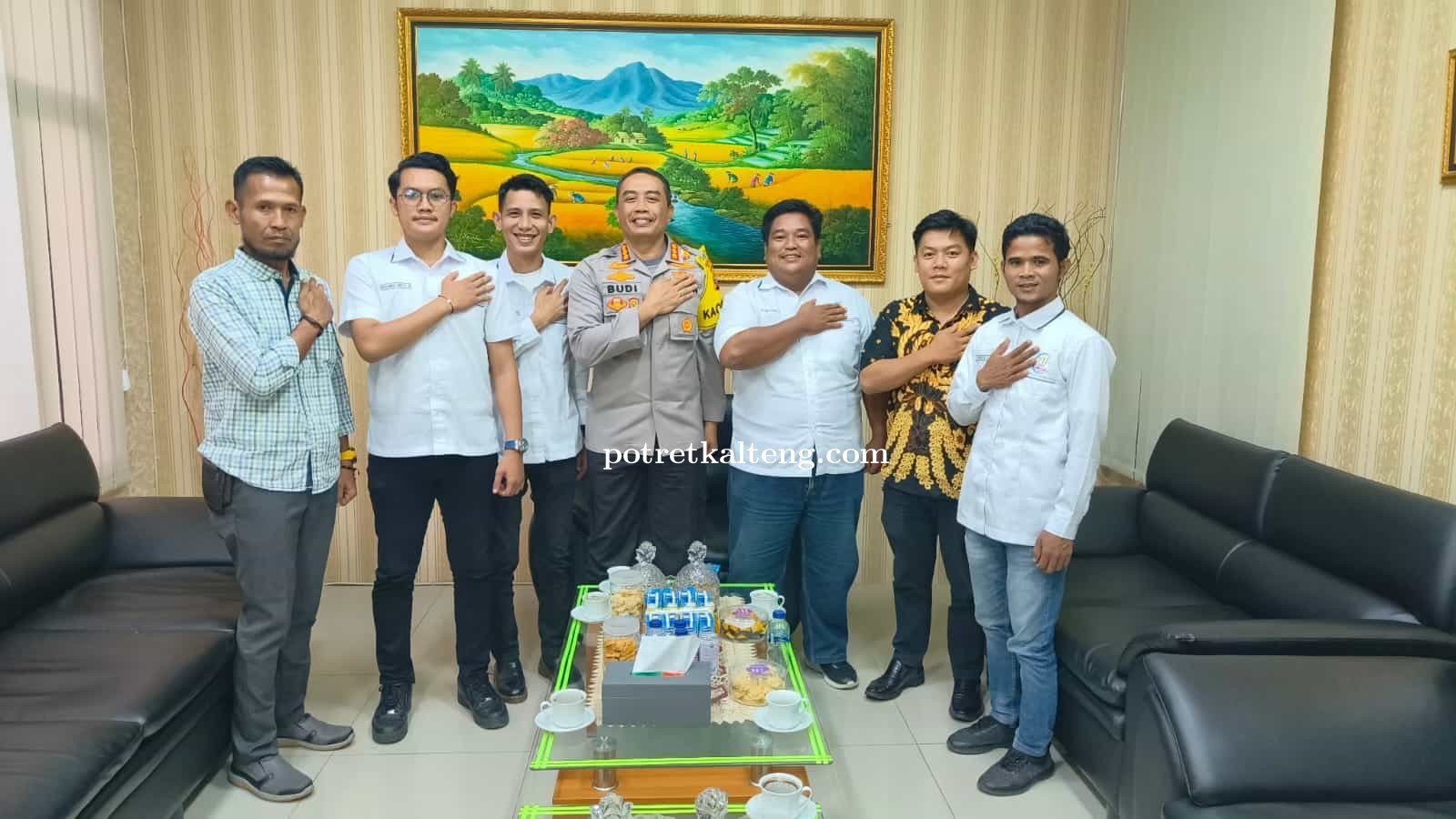 7 Hari Pasca Dilantik, Rampay Nusantara Silaturahmi Dengan Kapolresta Palangka Raya