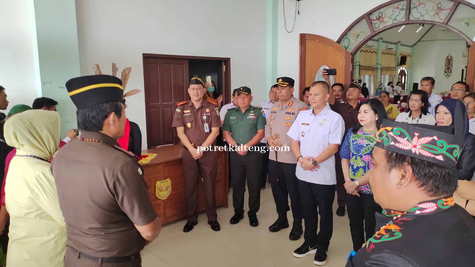 Bupati Gumas Bersama Forkopimda Sambut Kunjungan Kerja Kajati Kalteng