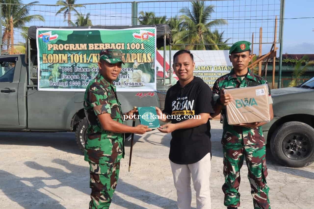 Kodim 1011/Klk Melanjutkan Program Berbagi 1001 Kodim 1011/Klk.