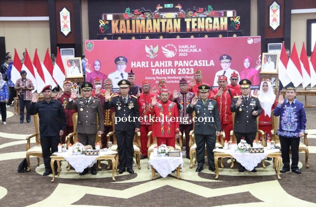 Bersama Forkopimda, Pemprov Kalteng ikuti Upacara Harlah Pancasila 1 Juni Secara Virtual
