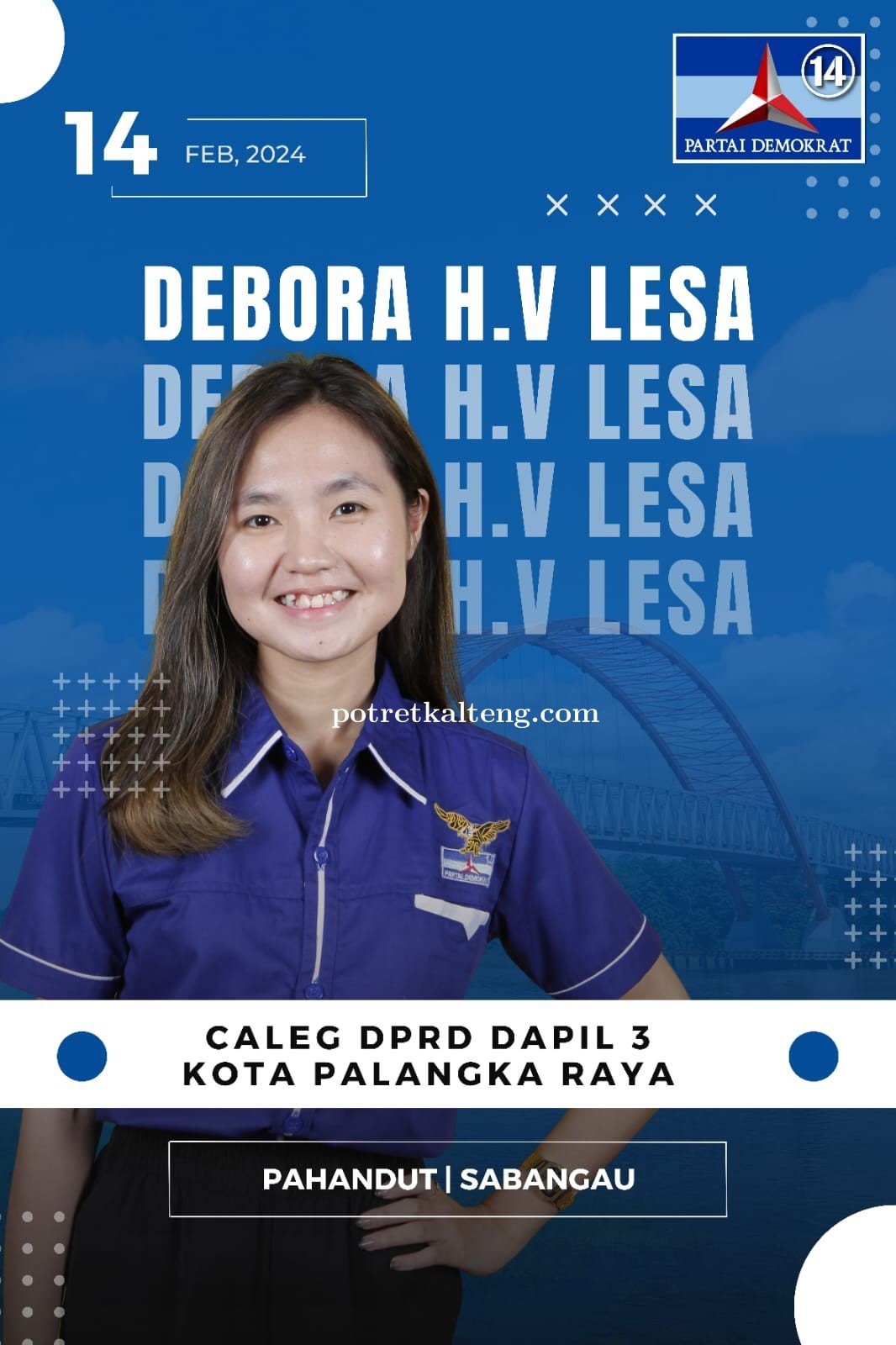 Debora Lesa 100% Siap Maju Pada Kontestasi Politik 2024 Dapil 3 Kota Palangka Raya