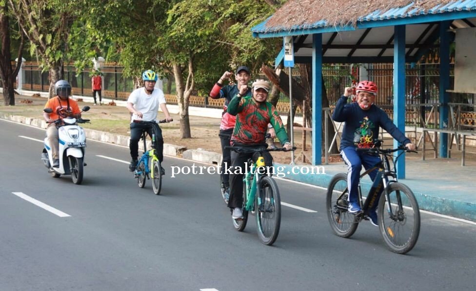 Peringati Hari Pahlawan Dan Jelang Gelar UCI MTB, Pemprov Kalteng gelar Kegiatan Bersepeda Gembira.