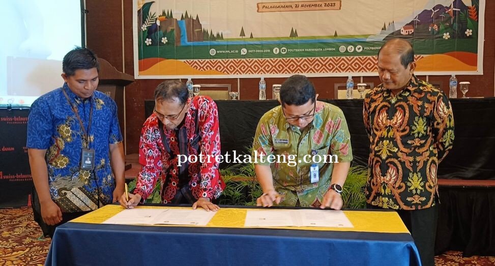 Disbudpar Kalteng dan Poltekpar Lombok Tandatangani Nota Kesepahaman Kerja Sama Pariwisata