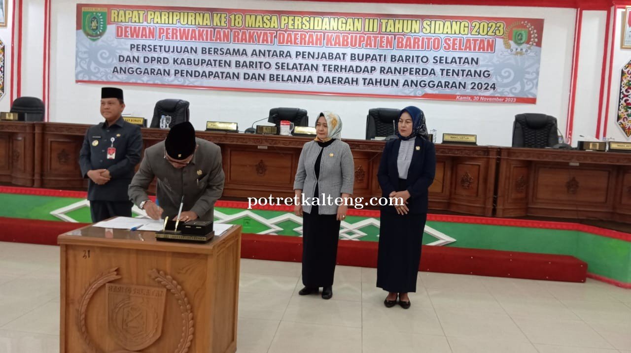 DPRD dan Pemkab Barsel Setujui Ranperda APBD 2024