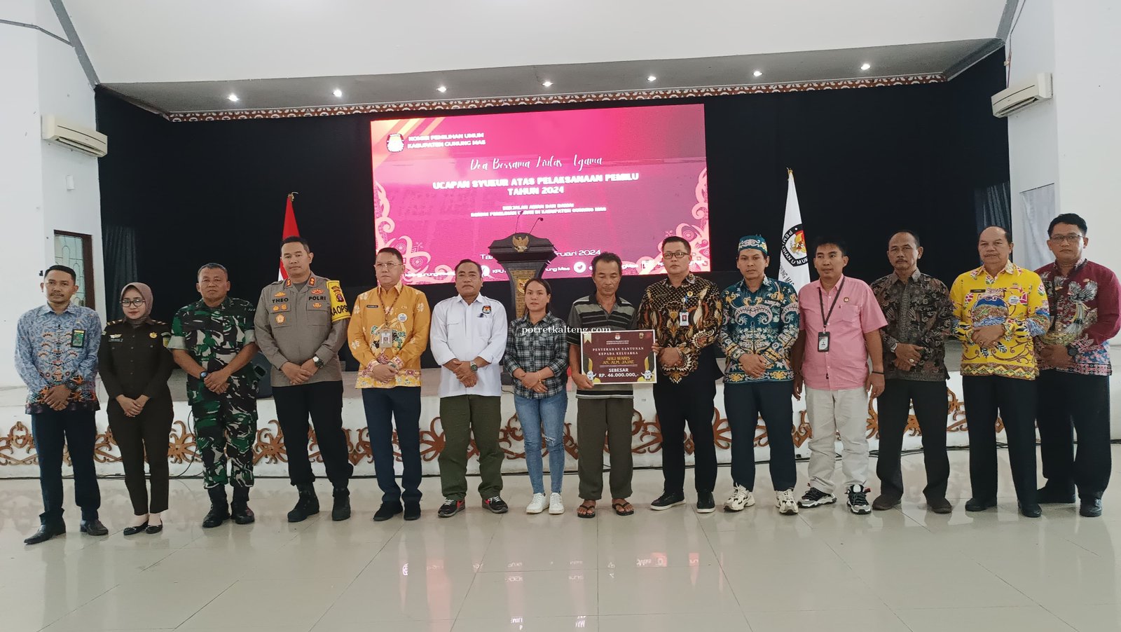 Pemilu 2024 Aman dan Damai, KPU Kabupaten Gunung Mas Gelar Doa Ucapan Syukur