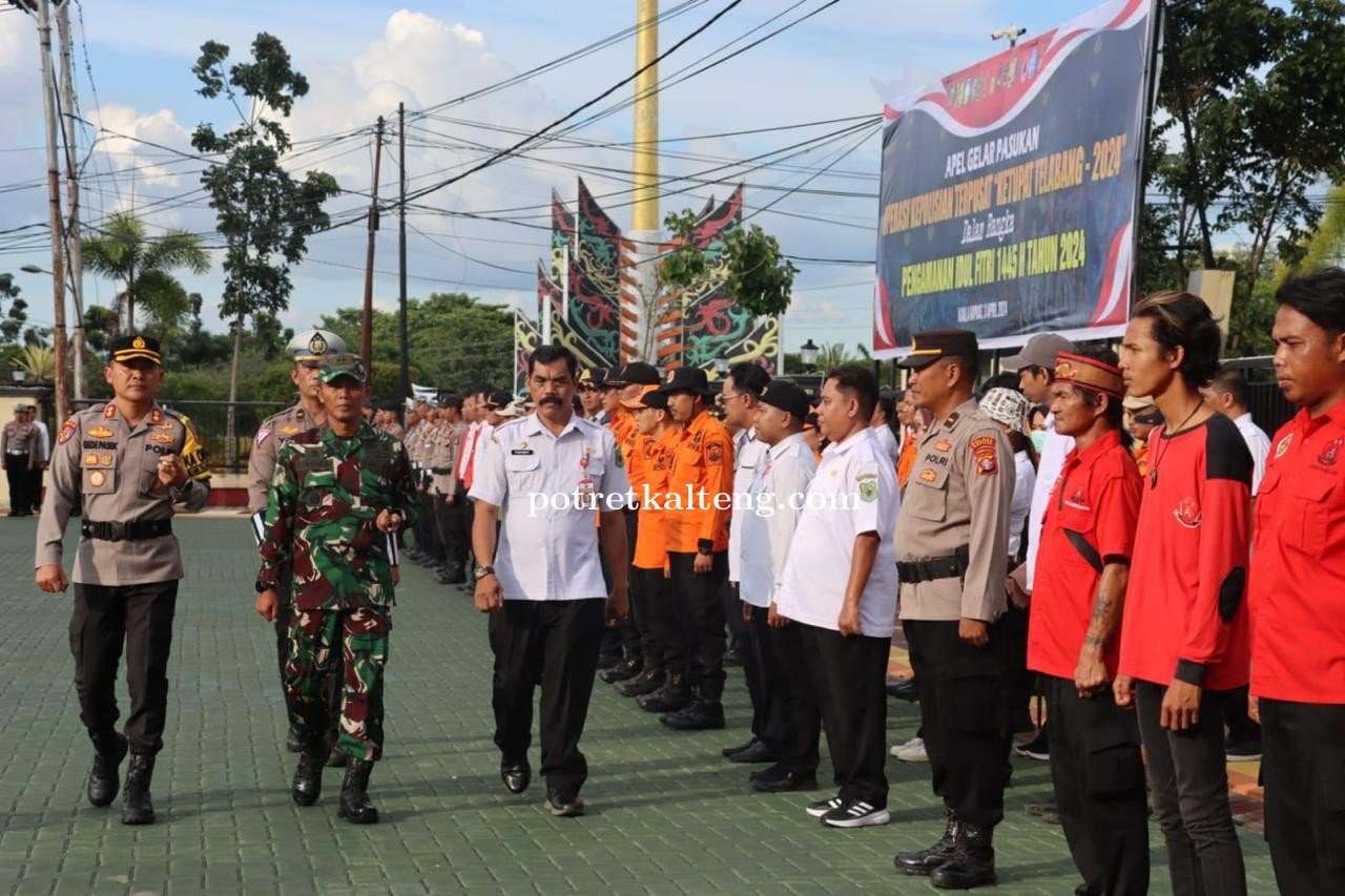 Polres Kapuas Gelar Apel Operasi Ketupat Telabang 2024