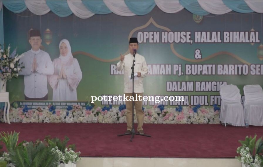 Pj. Bupati Barsel H. Deddy Winarwan Gelar Open House Hari Pertama Idul Fitri 1445 H