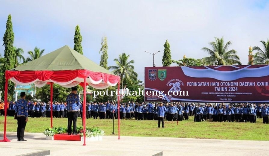 Sekda Barsel Pimpin Upacara Peringatian Hari Otonomi Daerah XXVIII