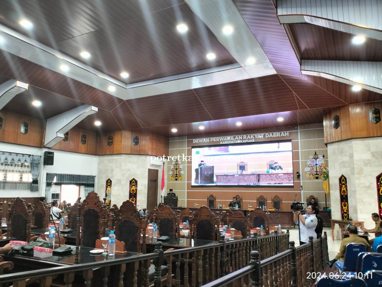 Rapat Paripurna DPRD Kapuas, Pj Bupati Sampaikan Pidato Pertanggungjawaban APBD 2023