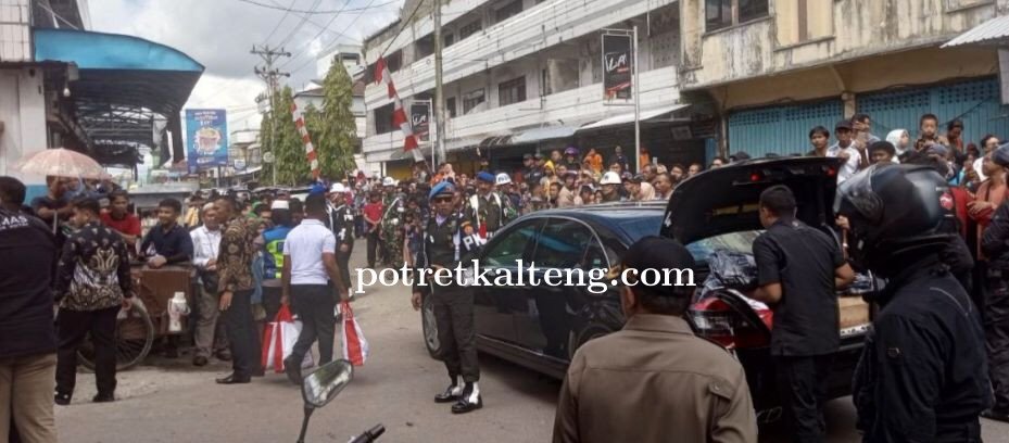 Pasar Besar PPM Salah Satu Yang Dikunjungi Presiden RI Selama Kunker di Kotim