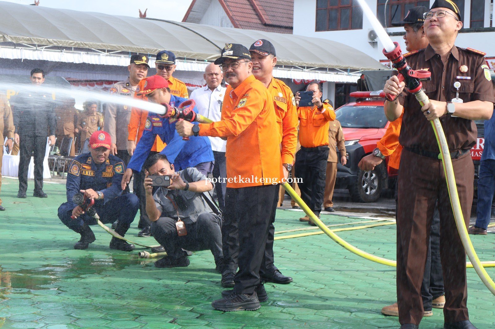 Pemkab Gunung Mas Gelar Apel Antisipasi Kebakaran Hutan dan Lahan