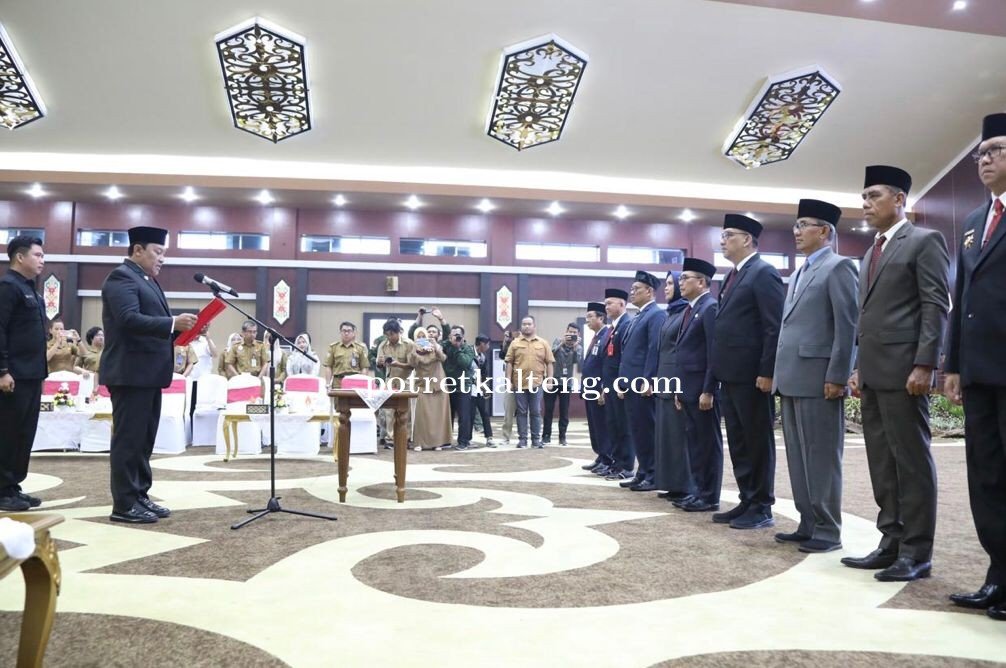 Wagub Kalteng Kukuhkan Pengurus Komisariat Wilayah FORSESDASI Kalteng Periode 2024-2027