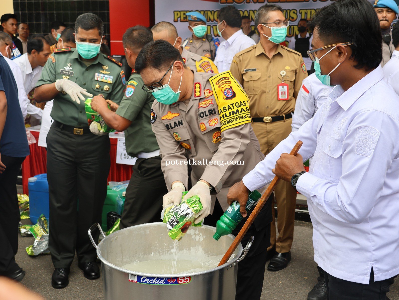 50,6 KG Sabu Hasil Pengungkapan Kasus di Lamandau Dimusnahkan