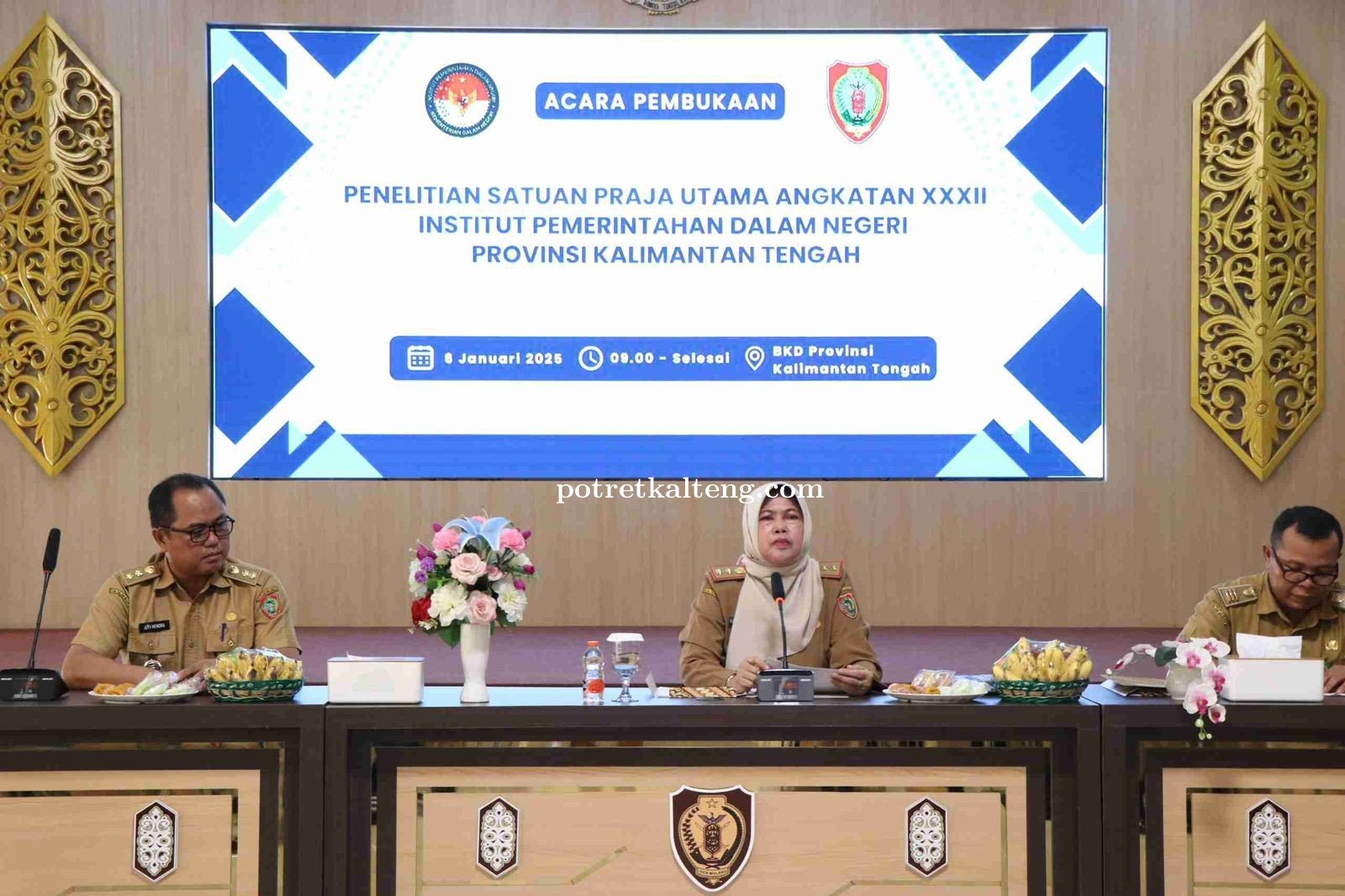 Kepala BKD Kalteng Resmi Membuka Kegiatan Penelitian Satuan Praja Utama IPDN Angkatan XXXII