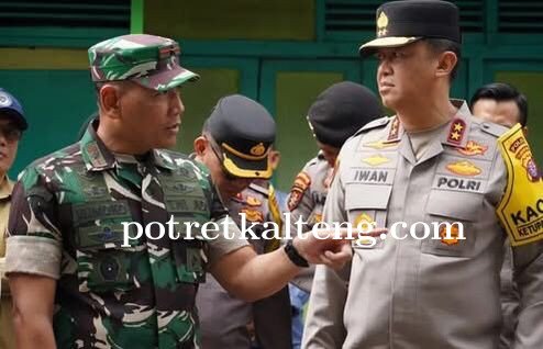 Danrem 102/Pjg Bersama Kapolda Kalteng Tinjau pelaksanaan PSU di Barito Utara