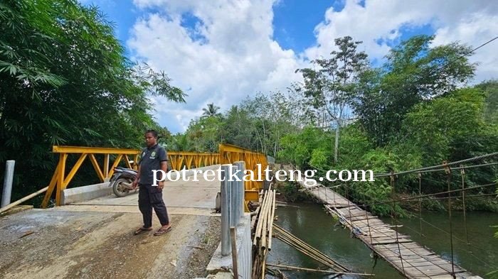 Jembatan Baja di Desa Marajai Jadi Akses Vital Warga, Gantikan Jembatan Gantung yang Rusak