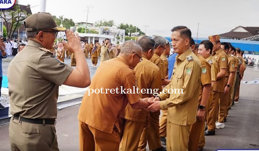 Pemkab Barito Utara Gelar Apel Pagi dan Halal Bihalal, Pj Bupati Tekankan Komitmen Swasembada Pangan