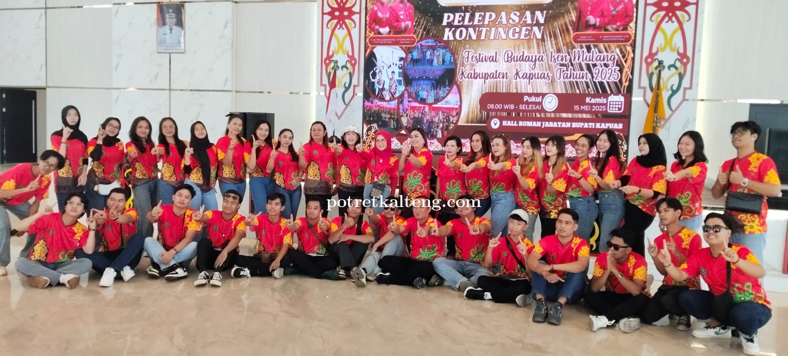 200 Peserta Festival Isen Mulang Tingkat Provinsi Kalteng Tahun 2025 Resmi Diberangkatkan ke Palangk