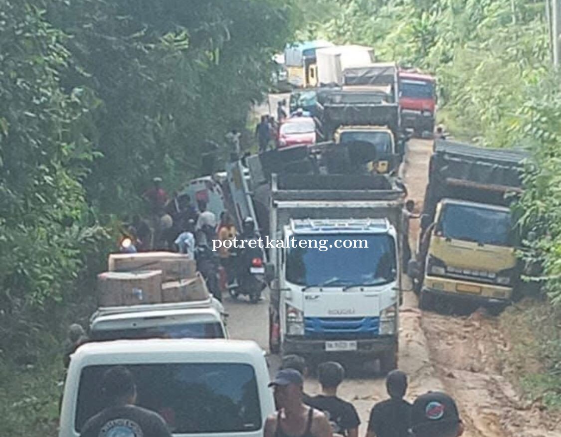 Jalan Nasional Trans Muara Teweh–Banjarmasin Dinilai Tak Layak, Terlalu Sempit dan Sering Dilalui Al