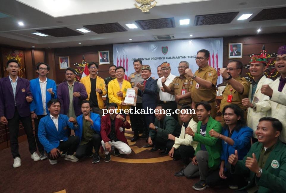 Mahasiswa Suarakan Aspirasi, Gubernur Kalteng Siap Bergerak Bersama