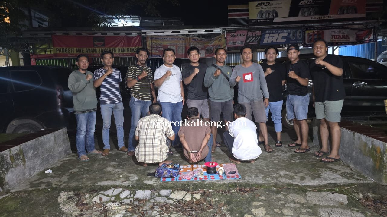 Polres Kapuas Amankan Tiga Pelaku Perjudian Dadu Gurak di Desa Sei Kapar
