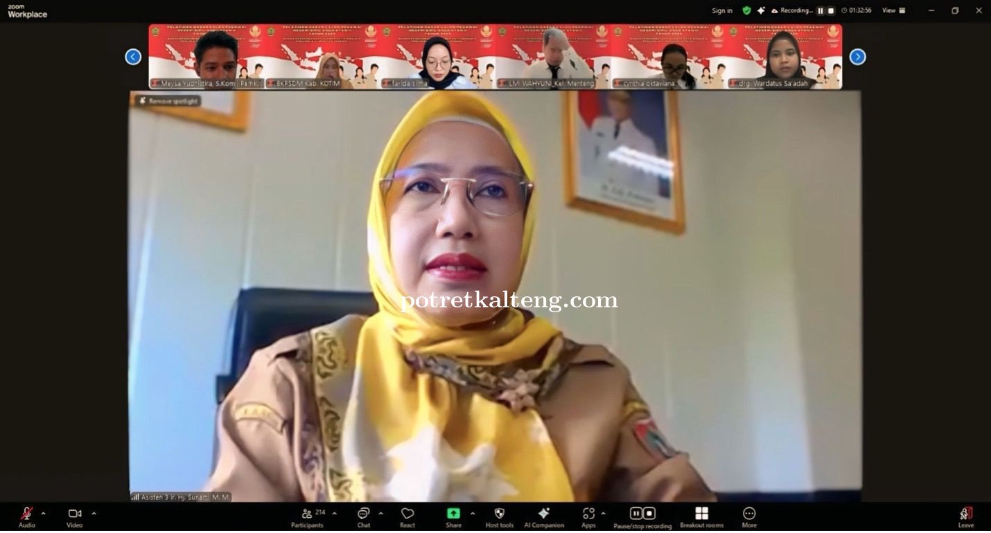 Pemprov Kalteng Gelar Latsar CPNS Golongan II dan III Angkatan II Tahun 2025 secara Daring, Teguhkan