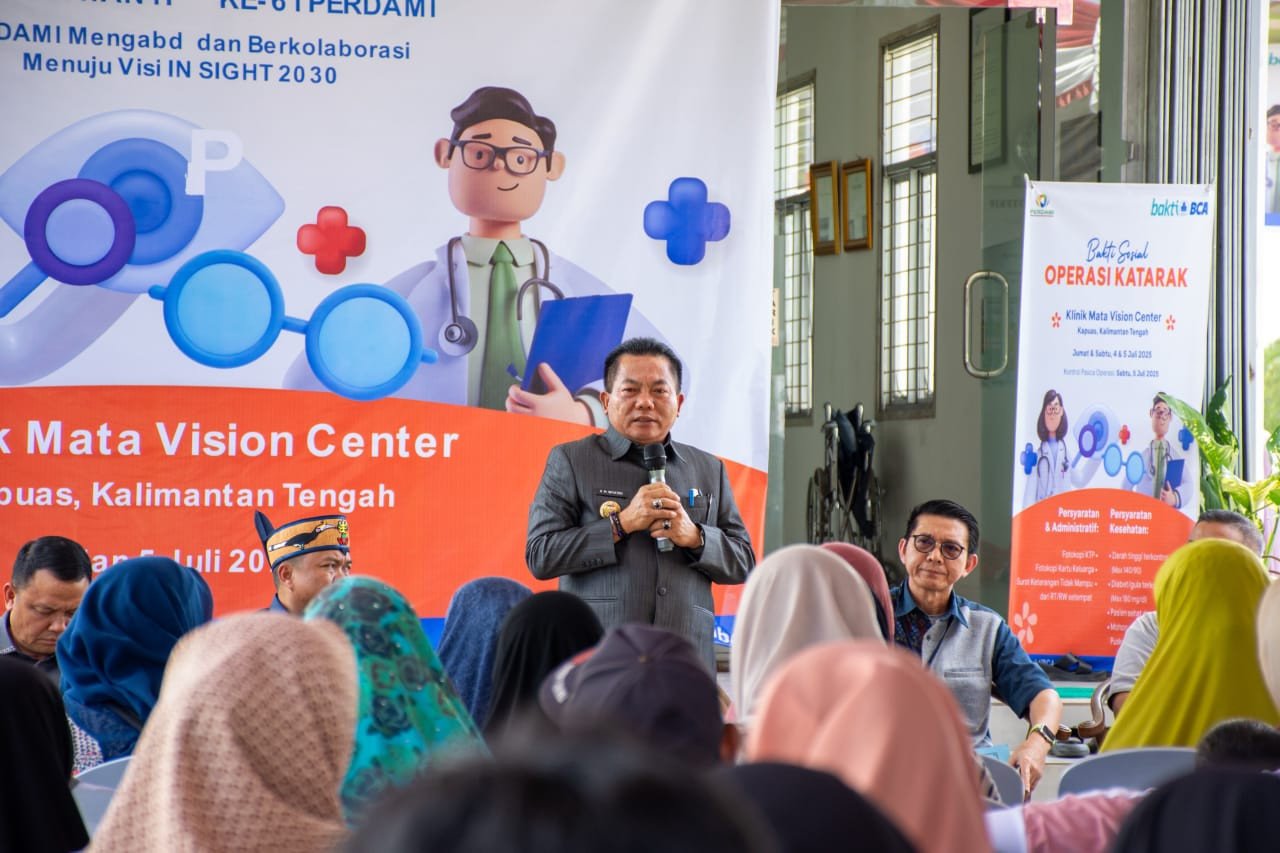 Bupati Kapuas Resmikan Operasi Katarak Gratis, Peringati HUT ke-61 PERDAMI