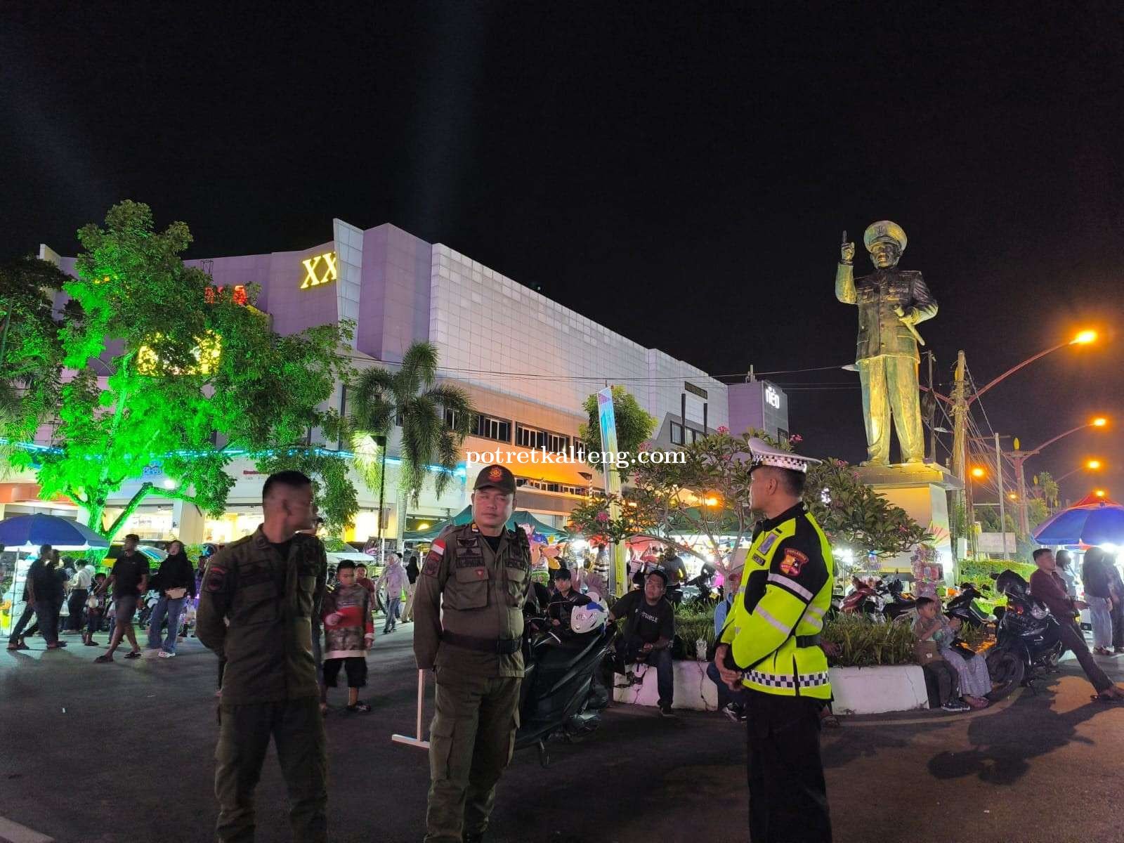 Satpol PP Kalteng Pastikan Keamanan dan Ketertiban Huma Betang Night Pekan Kelima