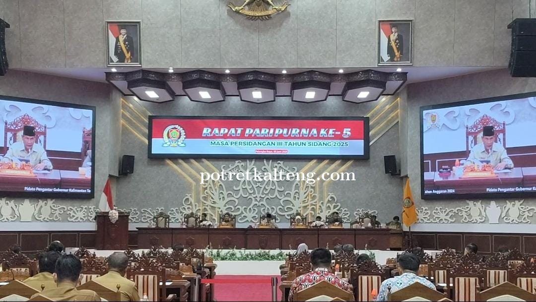 DPRD Kalteng Gelar Rapat Paripurna Kelima Masa Persidangan III Tahun 2025