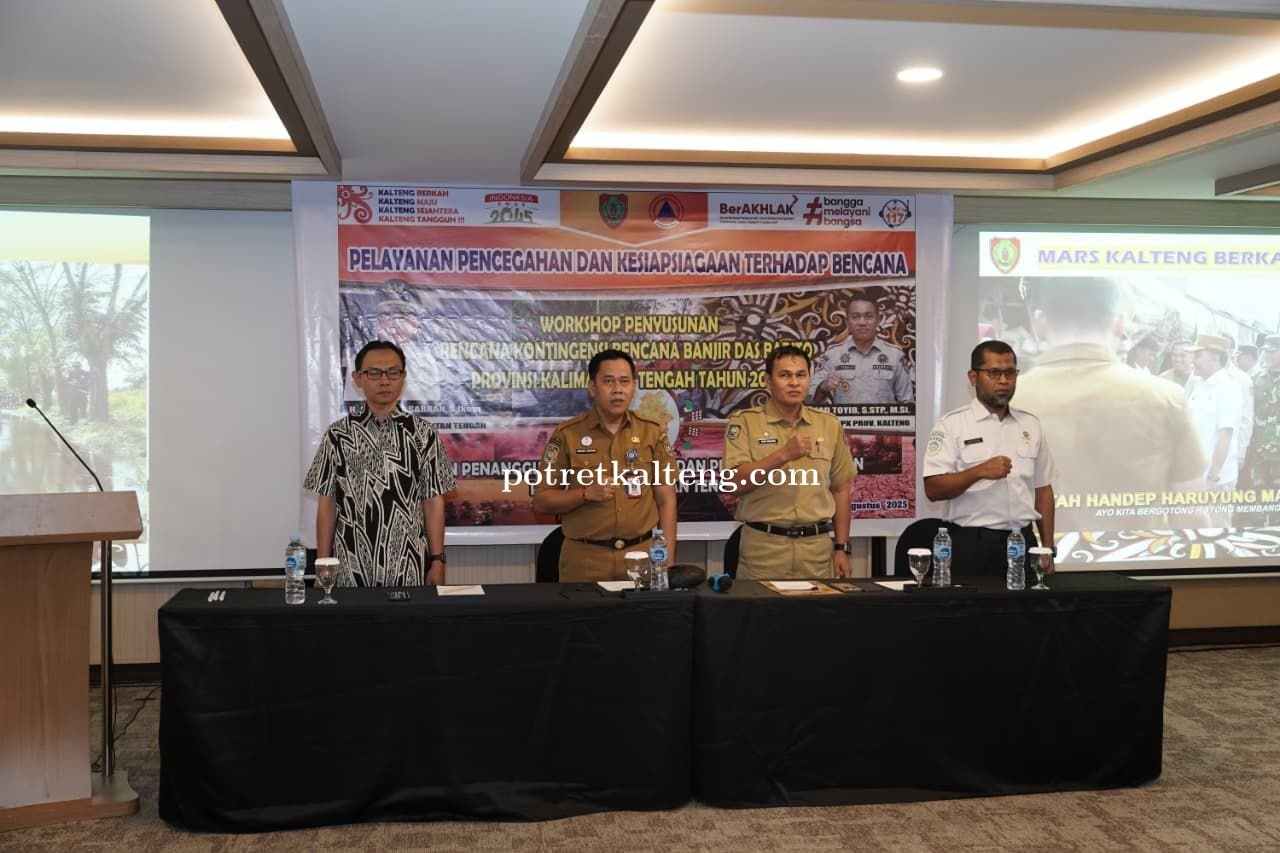 BPBD Kalteng Matangkan Rencana Kontingensi Banjir DAS Barito