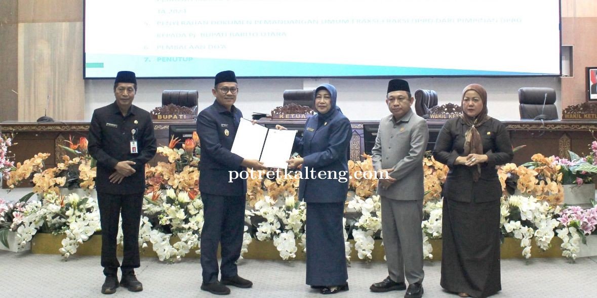 DPRD Barut Terima Penyerahan Pandangan Umum Fraksi-Fraksi Atas Pertanggungjawaban APBD 2024