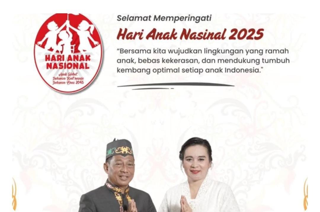 Bupati Murung Raya dan Istri Ucapkan Selamat Hari Anak Nasional 2025