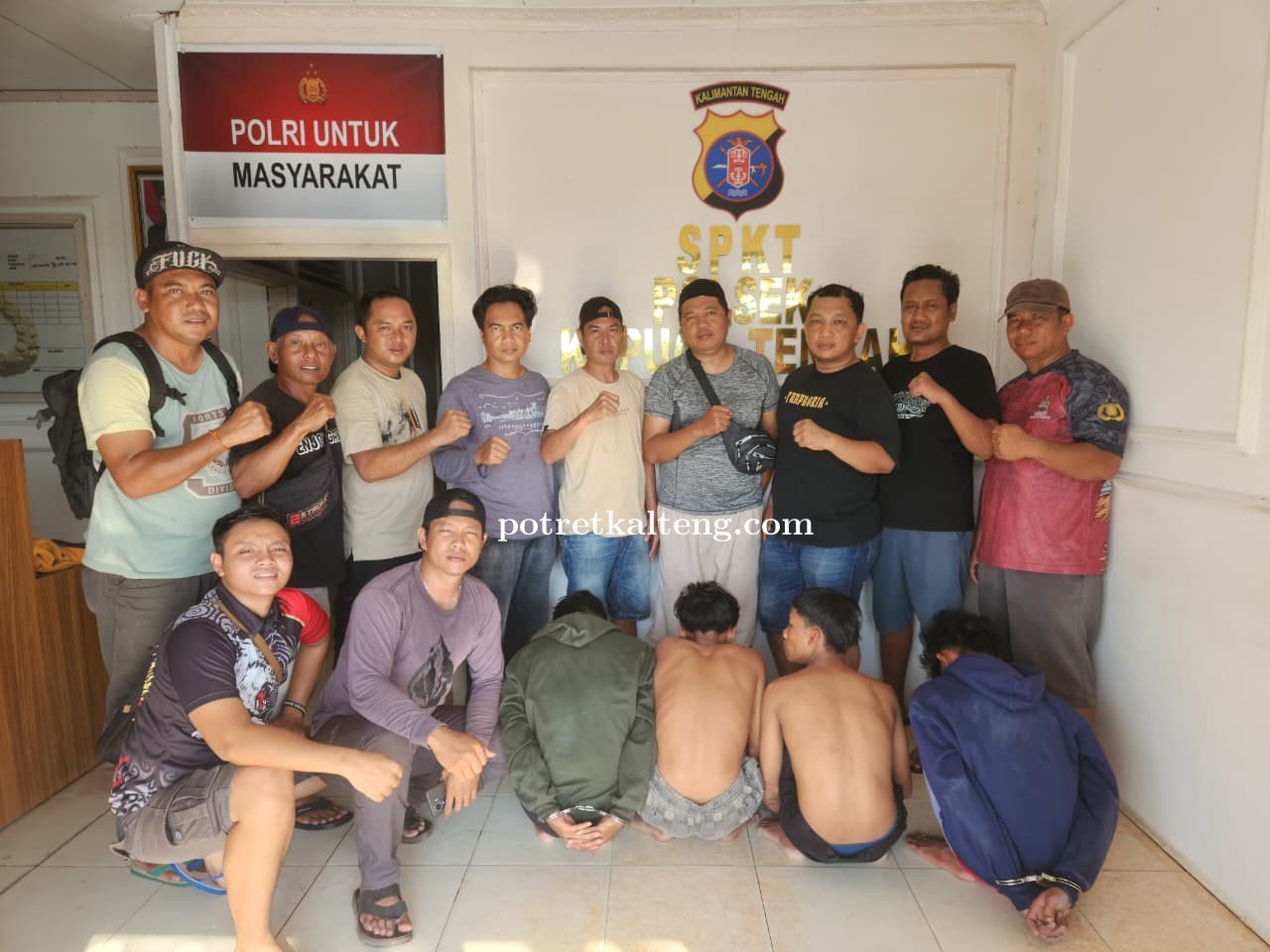 Empat Pelaku Pencurian dengan Pemberatan di Kapuas Tengah Berhasil Diringkus Polisi