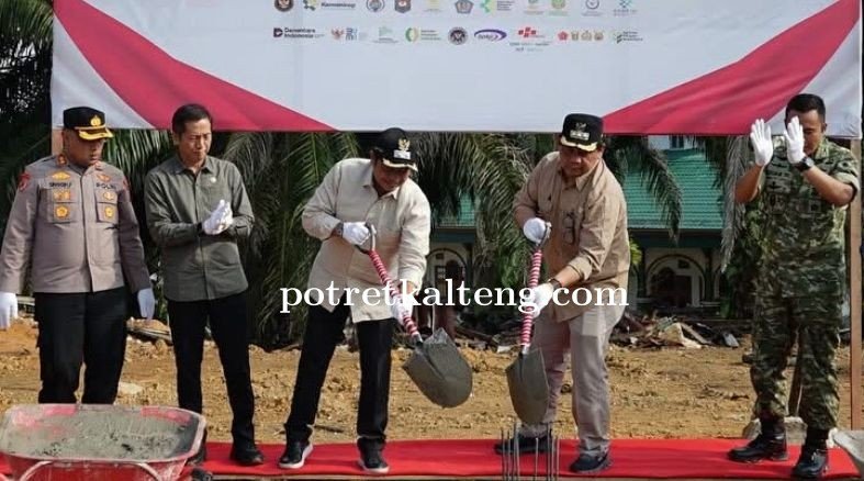 Bupati Barito Utara dan Wakil Bupati Barito Utara Hadiri Peletakan Batu Pertama Koperasi Merah Putih