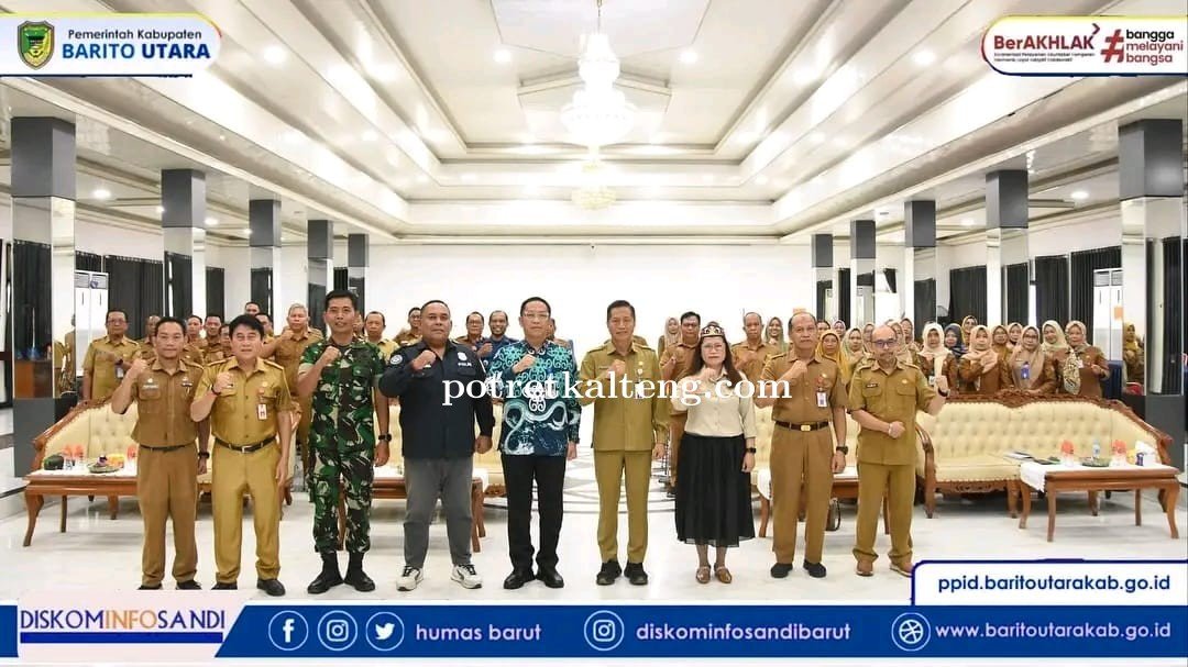 Kuatkan Sinergi Lintas Sektor, Seluruh Perangkat Daerah Barito Utara Teken Kesepakatan Mekanisme Pen