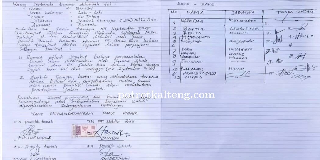 Warga Talekoi Dipolisikan PT. Dahlia Biru Karena Pertahankan Lahan Milik Sendiri